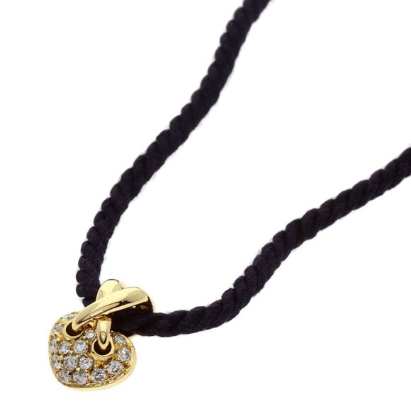 CHAUMET 18k Yellow Gold Diamond Necklace - Picture 1 of 7